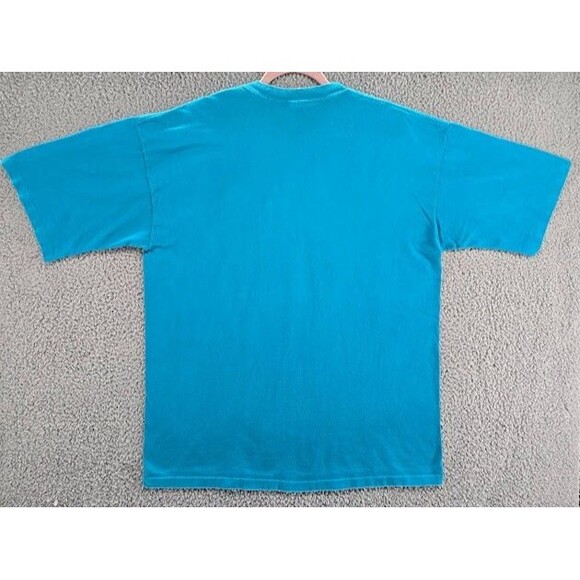 Vintage Sea World Shirt Mens XXL Oceanscape Blue Embroidered Dolphins 90s Y2K - Picture 3 of 6